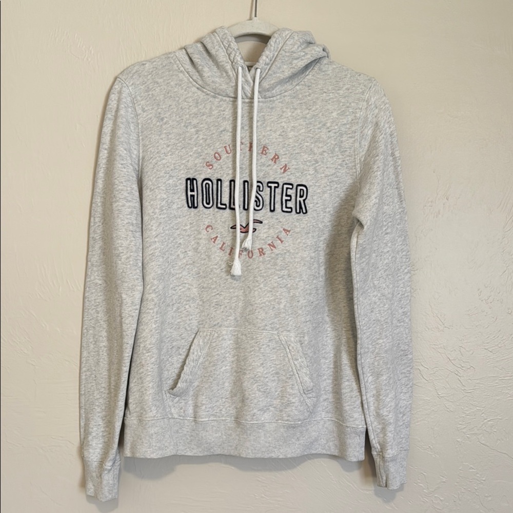 Hollister Gray Oversized Hoodie Sweatshirt